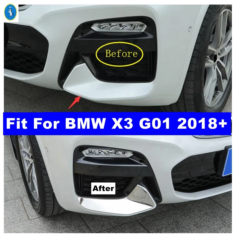 Car Front Bumper Fog Lights Lamps Eyelid Eyebrow Decor Stripes Cover Trim For BMW X3 G01 2018 - 2023 Stainless Steel Accessories
Car Front Bumper Fog Lights Lamps Eyelid Eyebrow Decor Stripes Cover Trim For BMW X3 G01 2018 - 2023 Stainless Steel Accessories