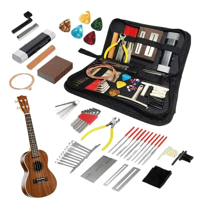 Electric Guitar Tool Kit 72X Maintenance Tool Kit With Carry Bag String Instrument Accessories For Musicians Care Set With
Electric Guitar Tool Kit 72X Maintenance Tool Kit With Carry Bag String Instrument Accessories For Musicians Care Set With