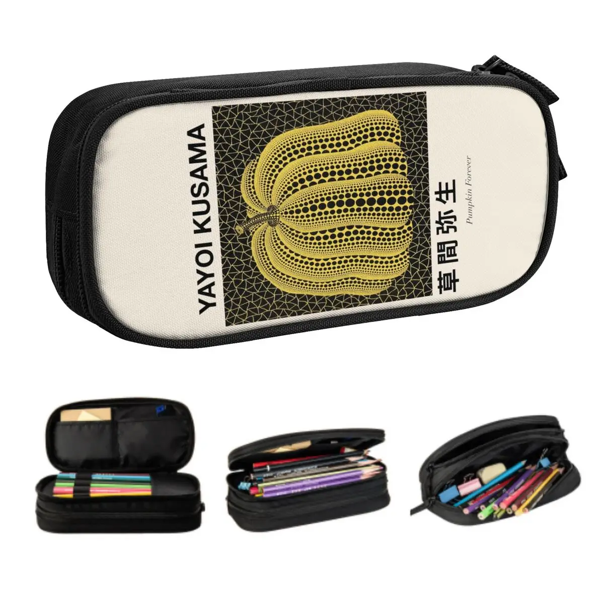 Пользовательский Yayoi Kusama Pumkin Forever Kawaii пенал для мальчиков и девочек большой емкости абстрактное искусство пенал школьная сумка
Пользовательский Yayoi Kusama Pumkin Forever Kawaii пенал для мальчиков и девочек большой емкости абстрактное искусство пенал школьная сумка