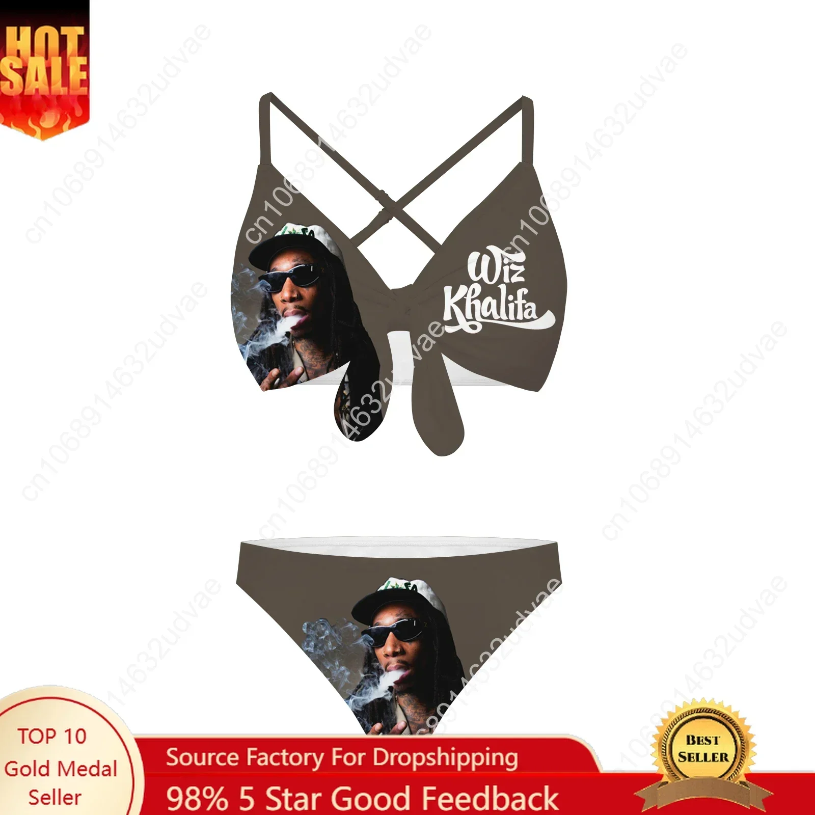 Wiz Khalifa Bathing Suits Cross Strap Suspenders Swimsuits Womens Personalized Bikini Pool Party Swimwear Customized Beachwear
Wiz Khalifa Bathing Suits Cross Strap Suspenders Swimsuits Womens Personalized Bikini Pool Party Swimwear Customized Beachwear