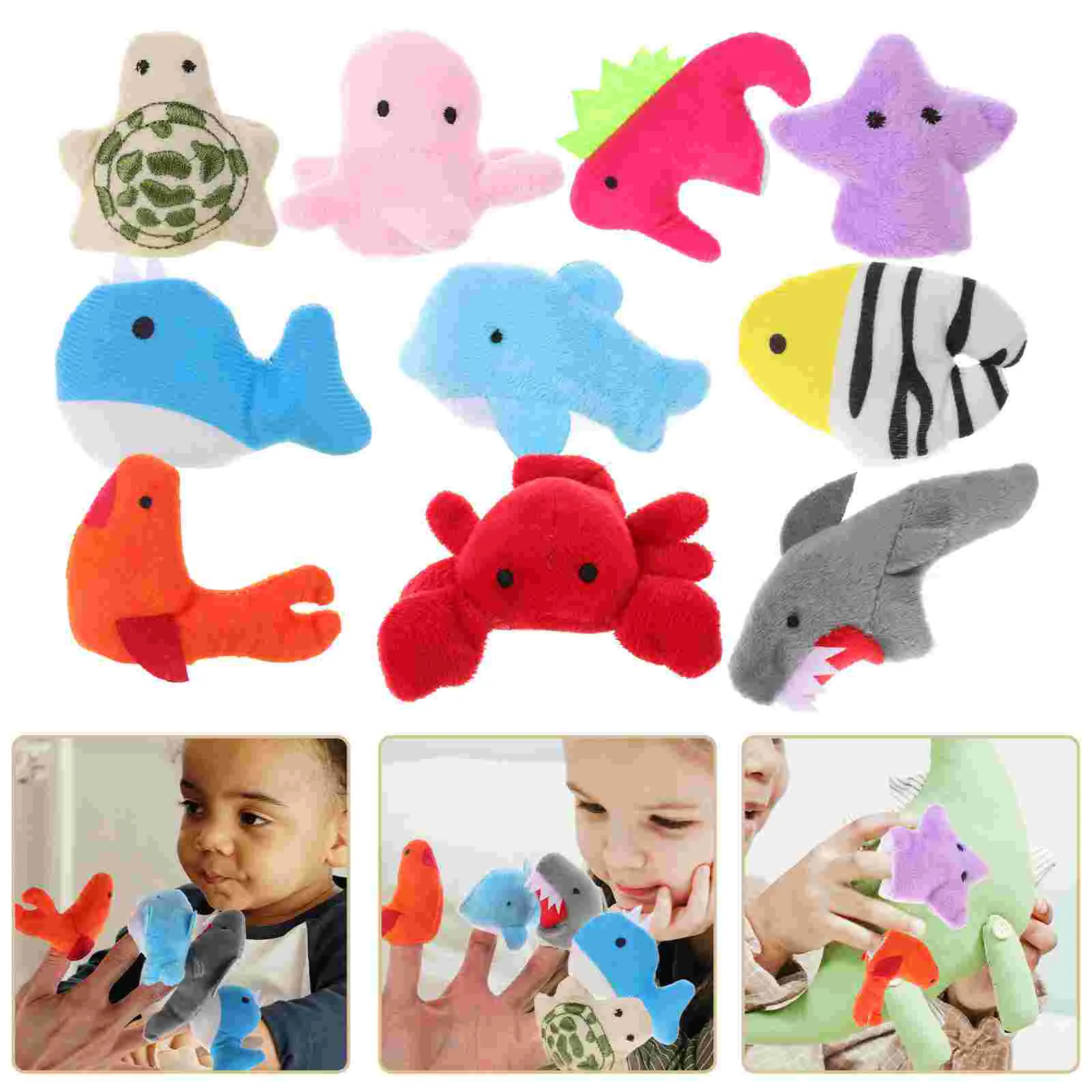 10 Pcs Plush Finger Puppets Kids Ocean Animal Parent Children Toys Soft Stretchy Cartoon Character Hand Game Toddler Finger
10 Pcs Plush Finger Puppets Kids Ocean Animal Parent Children Toys Soft Stretchy Cartoon Character Hand Game Toddler Finger