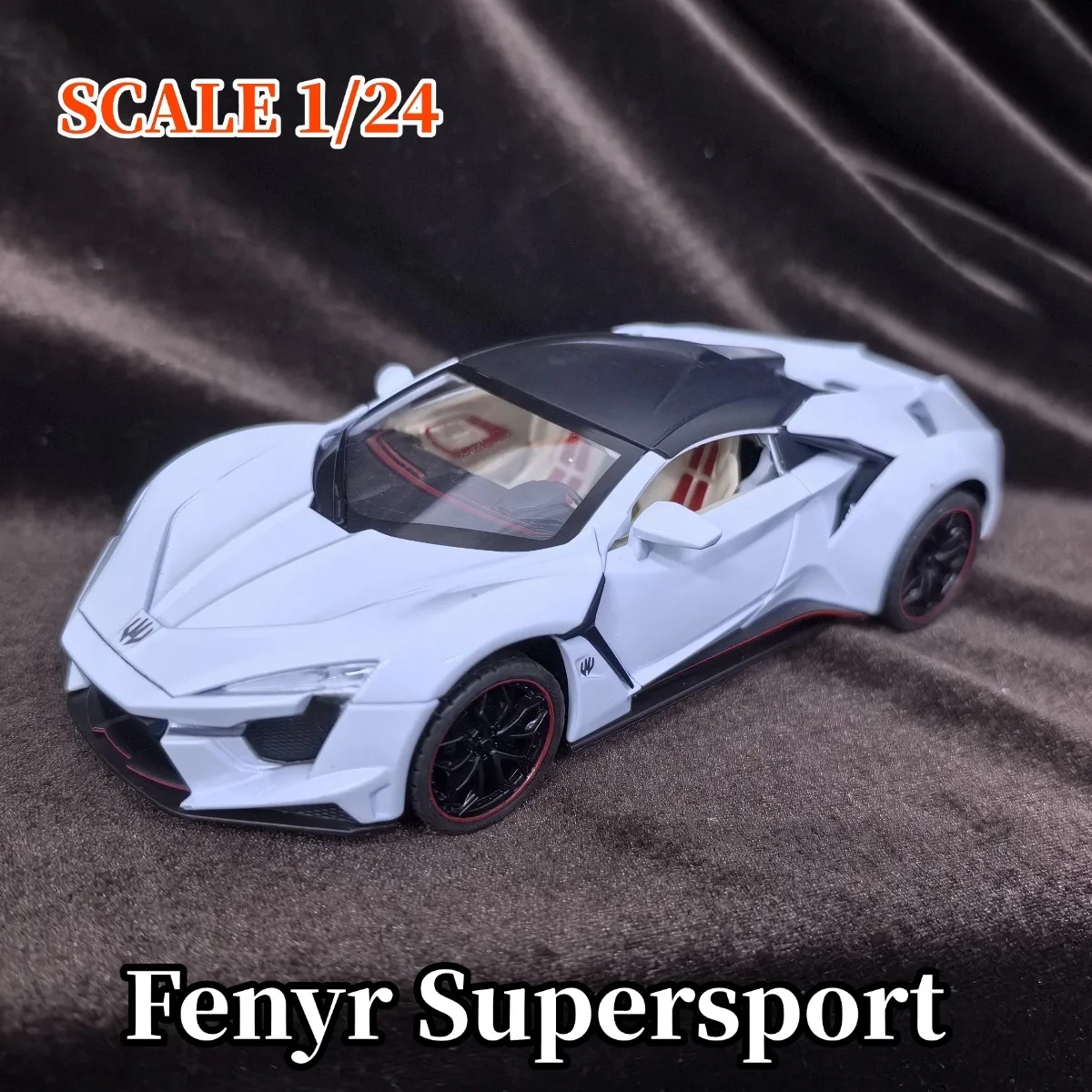 Лимитированная модель автомобиля Fenyr Supersport в масштабе 1:24, миниатюрная копия роскошного автомобиля, детская игрушка в подарок на Рождество
Лимитированная модель автомобиля Fenyr Supersport в масштабе 1:24, миниатюрная копия роскошного автомобиля, детская игрушка в подарок на Рождество
