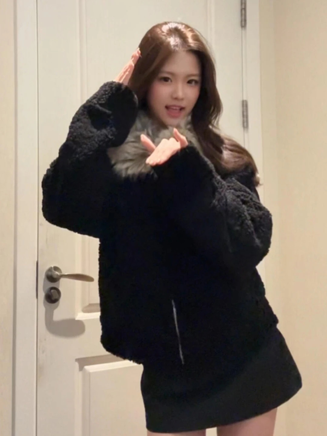 Ele ort Bla Jaet Gentle Sle Faionable Personali Small Stature Winter Outerwear Zipper Closure Ladies Coat
Ele ort Bla Jaet Gentle Sle Faionable Personali Small Stature Winter Outerwear Zipper Closure Ladies Coat