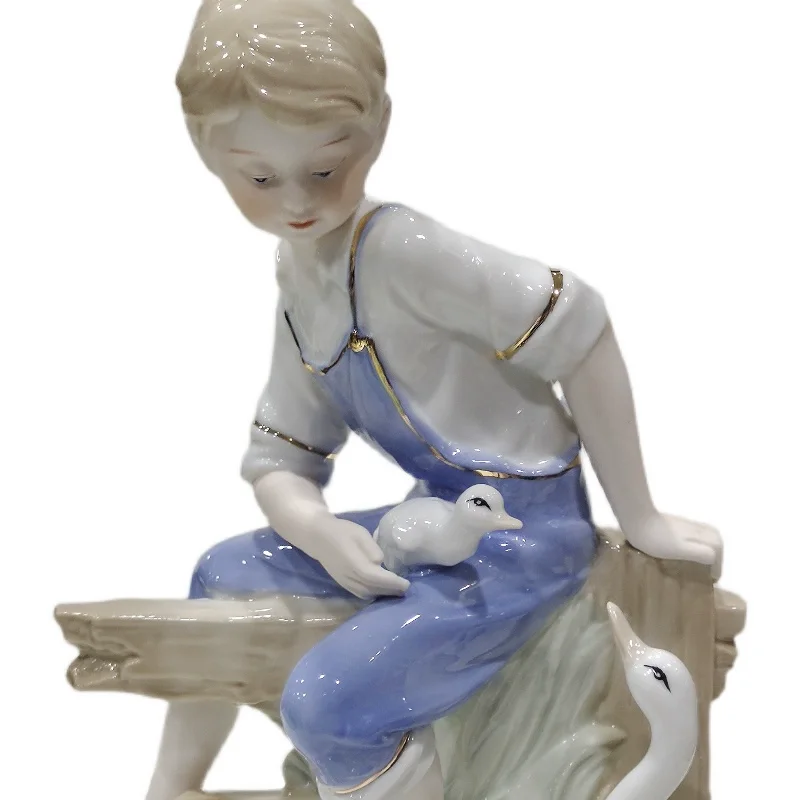 Ceramic Figures Boy Girl Living Room Desktop Entrance Decoration
Ceramic Figures Boy Girl Living Room Desktop Entrance Decoration