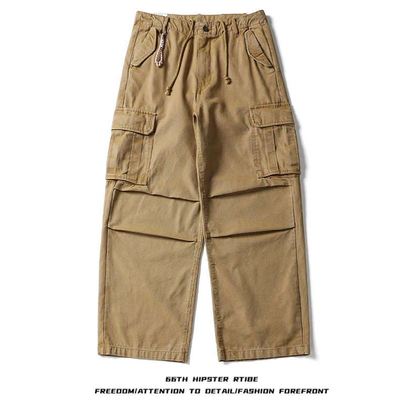 Retro Waed Men's Work Trousers Autumn New Sle Loose Casual Long Pants Multiple kets Straight Leg Cotton Pants
Retro Waed Men's Work Trousers Autumn New Sle Loose Casual Long Pants Multiple kets Straight Leg Cotton Pants