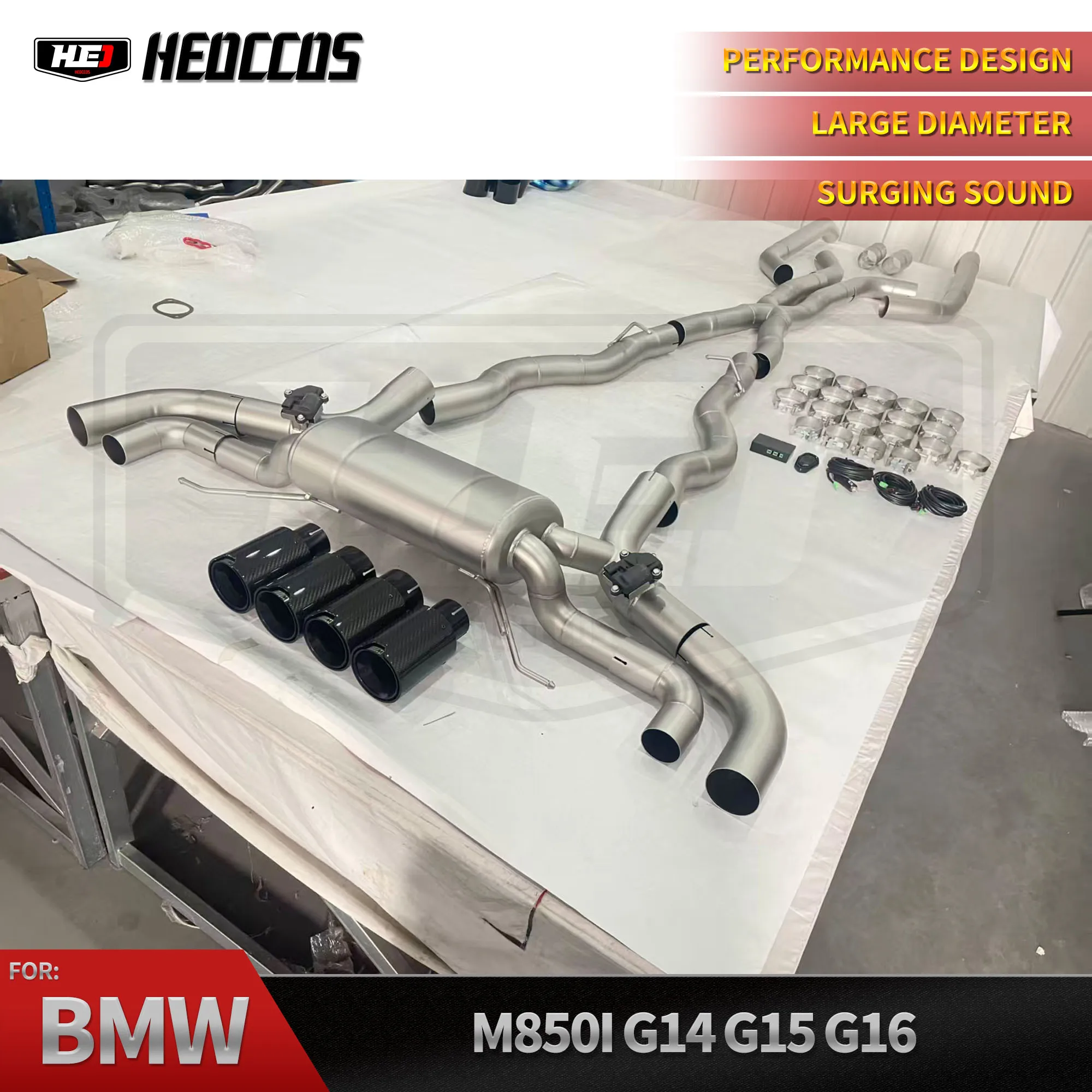 HEO Auto Sport Catback для BMW M850/M850i G14/G15/G16 2020-2024 Performance X Труба выхлопной трубы Valvetronic Глушитель управления
HEO Auto Sport Catback для BMW M850/M850i G14/G15/G16 2020-2024 Performance X Труба выхлопной трубы Valvetronic Глушитель управления