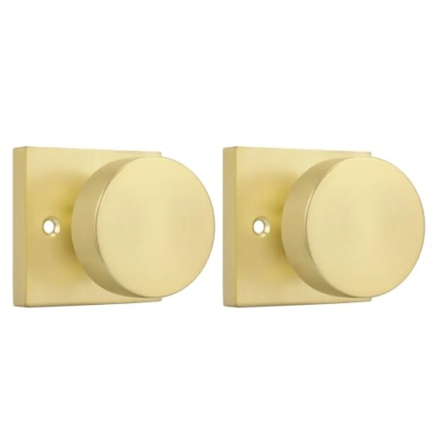 Brushed Door Knob, Half Brushed Brass No-Turning Knob for Closet Doors, Zinc-Alloy Single-Sided Door Locks Pieces/ Pair
Brushed Door Knob, Half Brushed Brass No-Turning Knob for Closet Doors, Zinc-Alloy Single-Sided Door Locks Pieces/ Pair