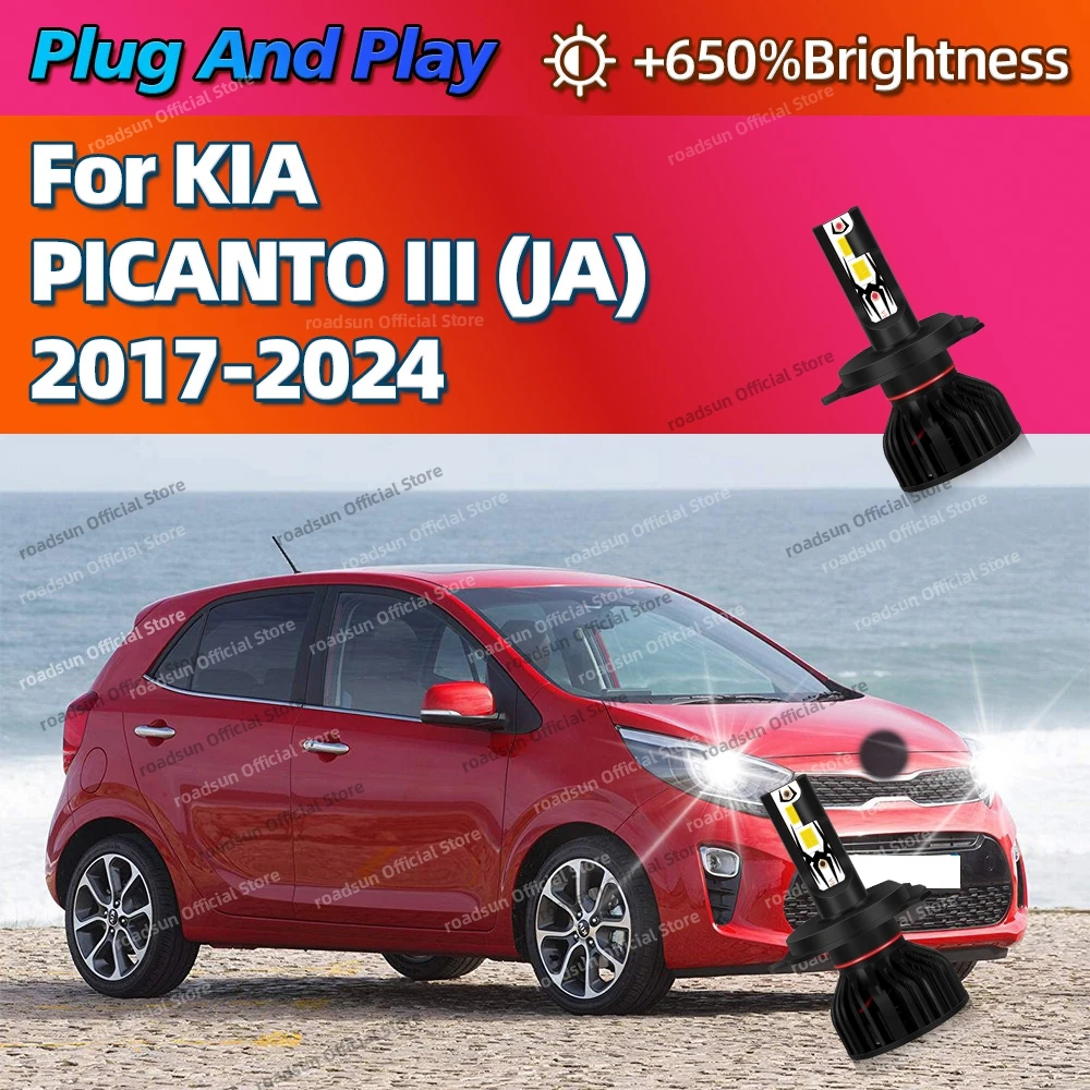 Led Car Headlights Canbus 180W Turbo Lamp 6000K White 12V For KIA PICANTO III JA 2017 2018 2019 2020 2021 2022 2023 2024
Led Car Headlights Canbus 180W Turbo Lamp 6000K White 12V For KIA PICANTO III JA 2017 2018 2019 2020 2021 2022 2023 2024
