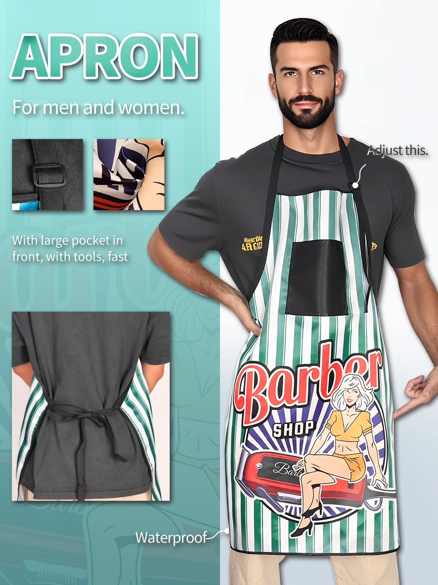 Hairdresser Cross Back Shawl With Pocket Adult Barber Work Apron Uniform Hairdressing Colorful Scarf Shawl Cloth Salon Accessory
Hairdresser Cross Back Shawl With Pocket Adult Barber Work Apron Uniform Hairdressing Colorful Scarf Shawl Cloth Salon Accessory