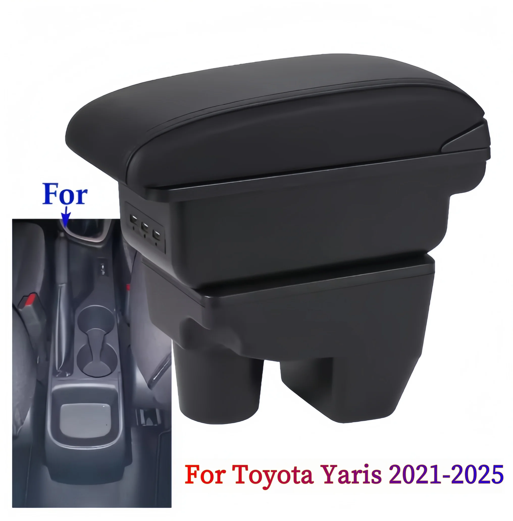 For Toyota Yaris ksp-210 Armrest Box for Toyota Yaris Elegant 2021-2025 Car Center Console Interior Parts Led USB 2022 2023 2024
For Toyota Yaris ksp-210 Armrest Box for Toyota Yaris Elegant 2021-2025 Car Center Console Interior Parts Led USB 2022 2023 2024
