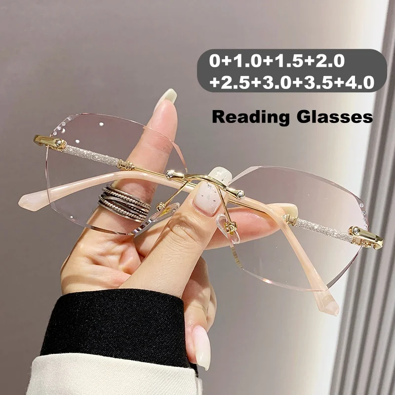 Fashion Diamond Cut Reading Glasses for Men Women Vintage Blue Light Blocking Presbyopia Female Ins Style Eyeglasses 0+1.0+4.0
Fashion Diamond Cut Reading Glasses for Men Women Vintage Blue Light Blocking Presbyopia Female Ins Style Eyeglasses 0+1.0+4.0