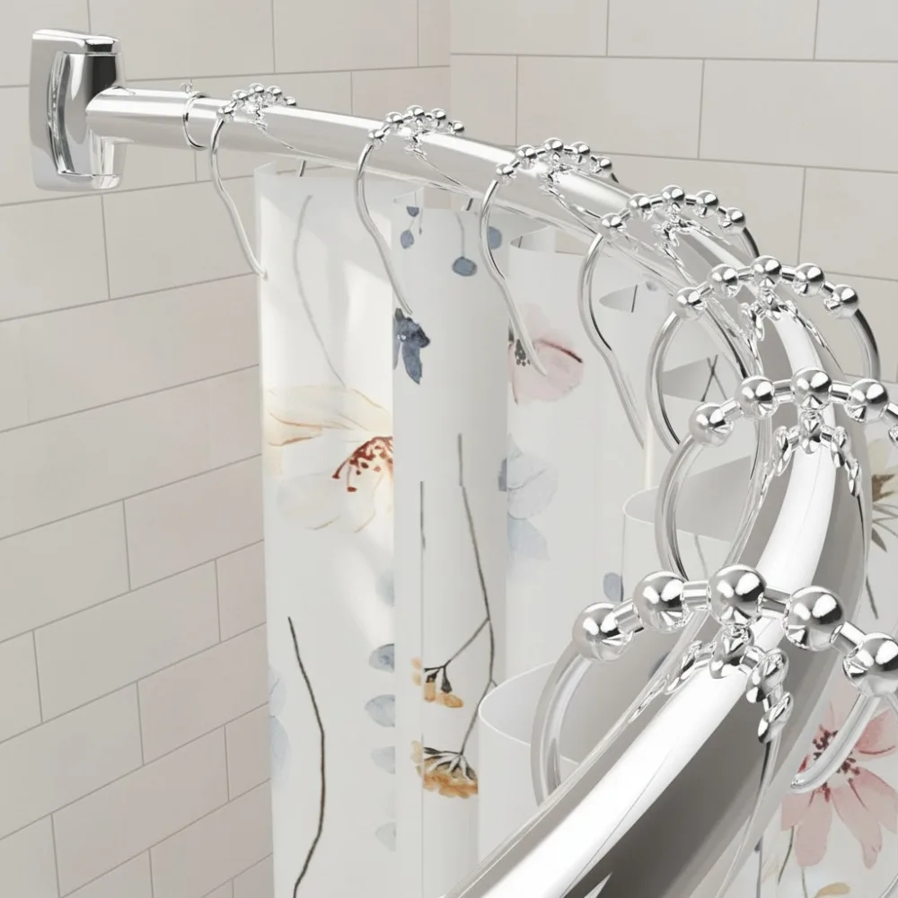 Adjustable 50-85" Curved Shower Rod, Extra Wide Rustproof Stainless Steel, Easy Install Bathroom Upgrade
Adjustable 50-85" Curved Shower Rod, Extra Wide Rustproof Stainless Steel, Easy Install Bathroom Upgrade