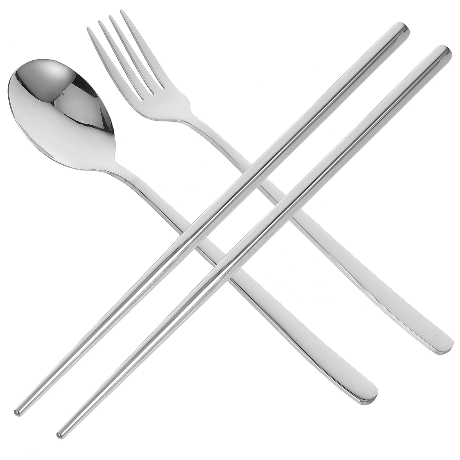 304 Stainless Steel Cutlery Set 3 Pieces Spoon Chopsticks Portable Camping Travel UtensilsReusable
304 Stainless Steel Cutlery Set 3 Pieces Spoon Chopsticks Portable Camping Travel UtensilsReusable