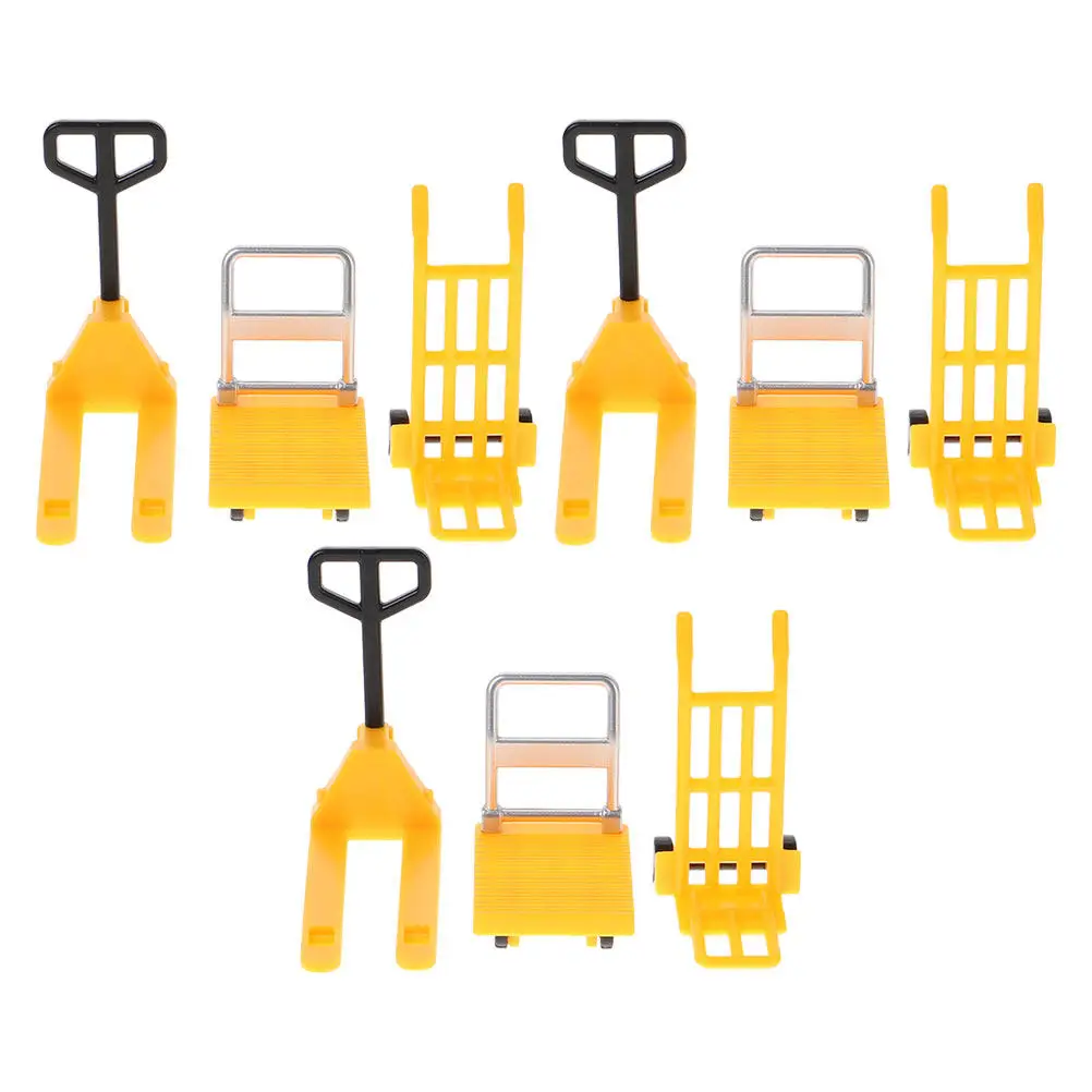 3Sets Miniature Hand Trolley Forklift Platform Cart Construction Moving Tools Lightweight Easy Hold Children Car Engineering Toy
3Sets Miniature Hand Trolley Forklift Platform Cart Construction Moving Tools Lightweight Easy Hold Children Car Engineering Toy