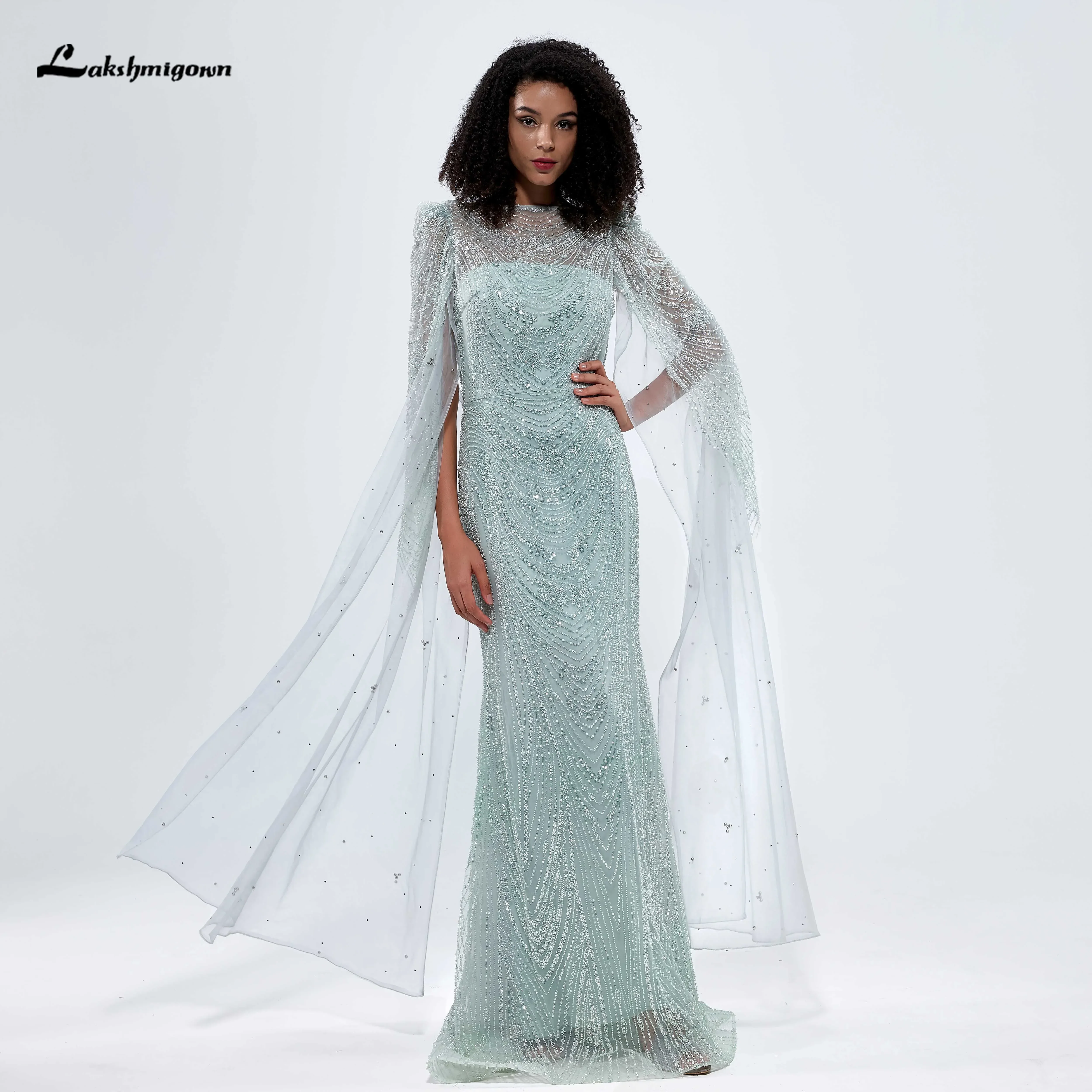 2025 Lakshmigown Elegant O Neck Long Sleeves Luxury Beading Mermaid Evening Prom Dress For Women Party New Arrival vestidos de n
2025 Lakshmigown Elegant O Neck Long Sleeves Luxury Beading Mermaid Evening Prom Dress For Women Party New Arrival vestidos de n
