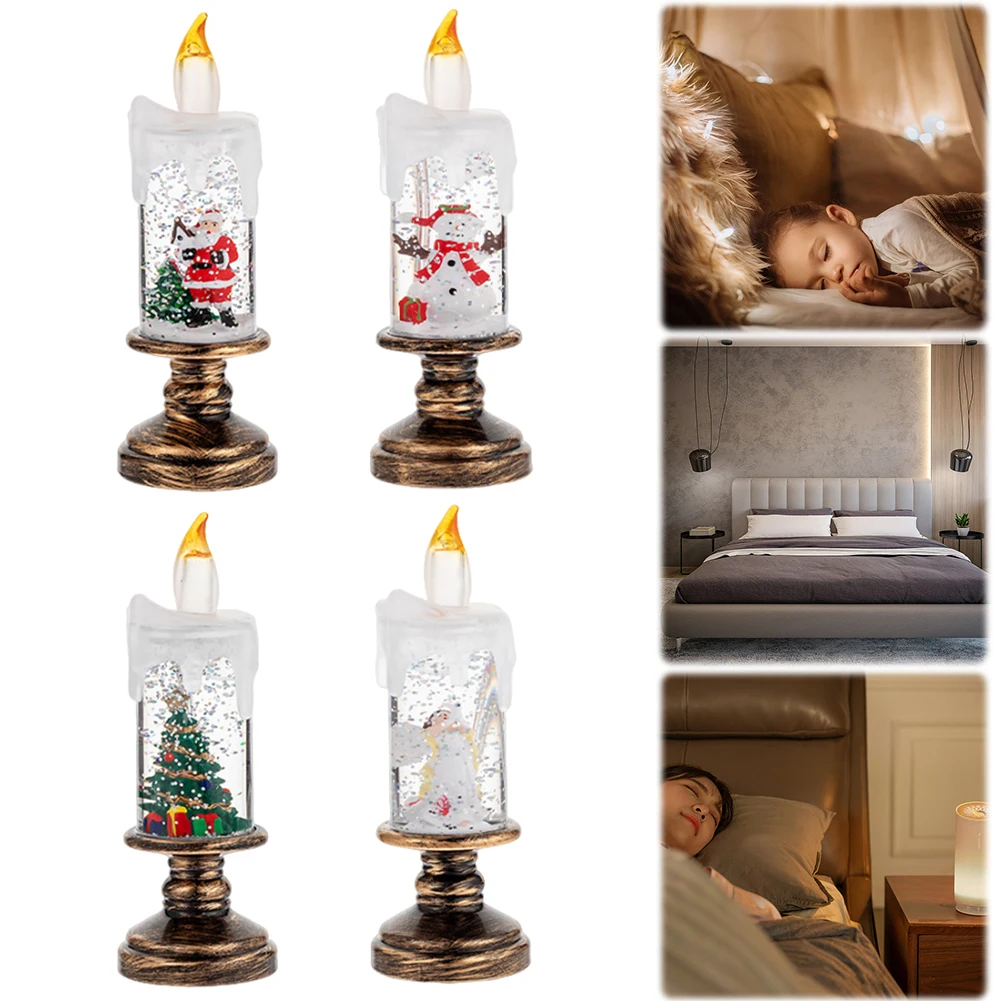 Christmas Flameless Candles Christmas LED Candles Christmas Snow Globe Light Candle Shaped Snow Lantern Christmas Decorations
Christmas Flameless Candles Christmas LED Candles Christmas Snow Globe Light Candle Shaped Snow Lantern Christmas Decorations