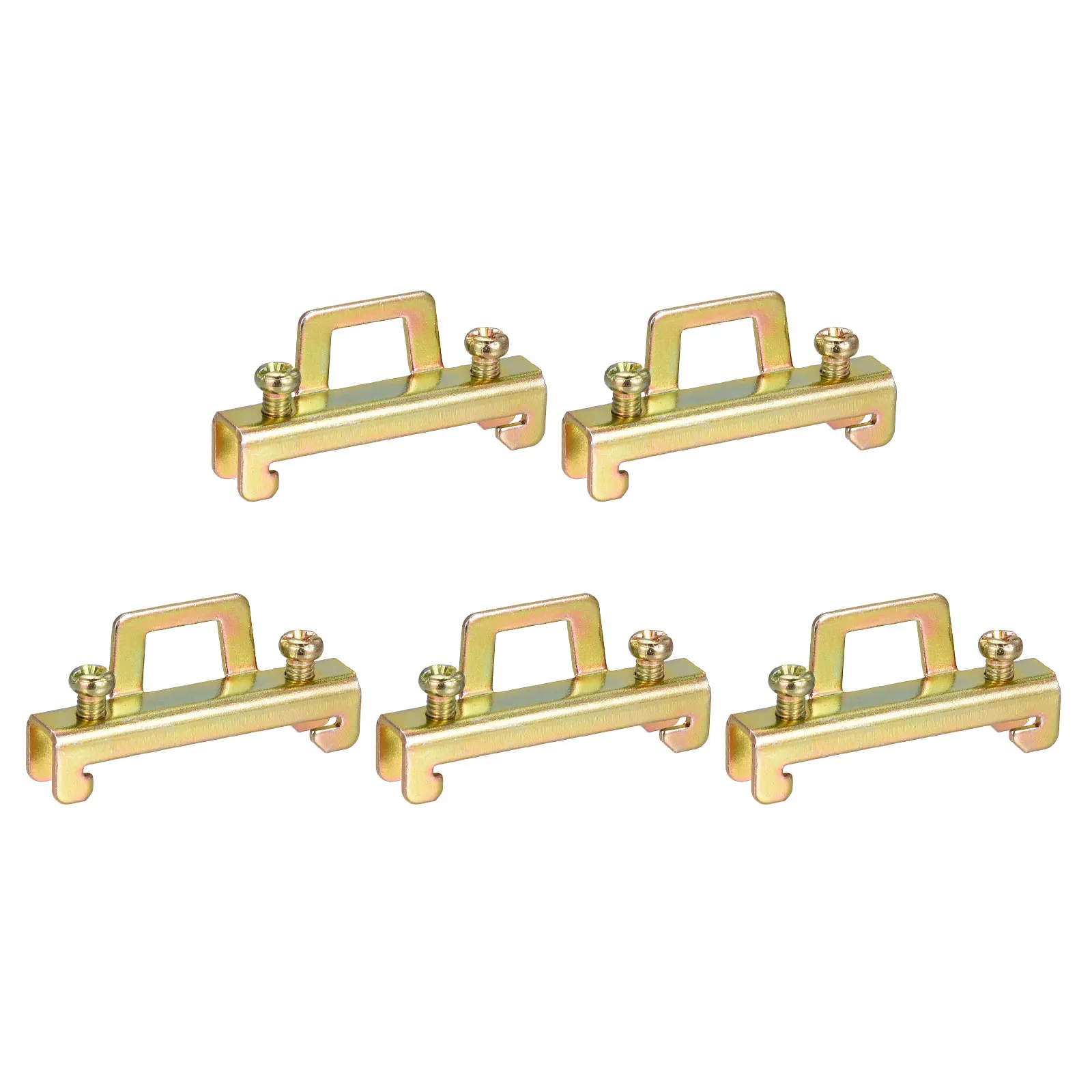 50Pcs DIN Rail Mount Terminal Blocks End Stopper Screw Type Clamp Metal C45-1 Terminal Block for Machines Home Appliances
50Pcs DIN Rail Mount Terminal Blocks End Stopper Screw Type Clamp Metal C45-1 Terminal Block for Machines Home Appliances