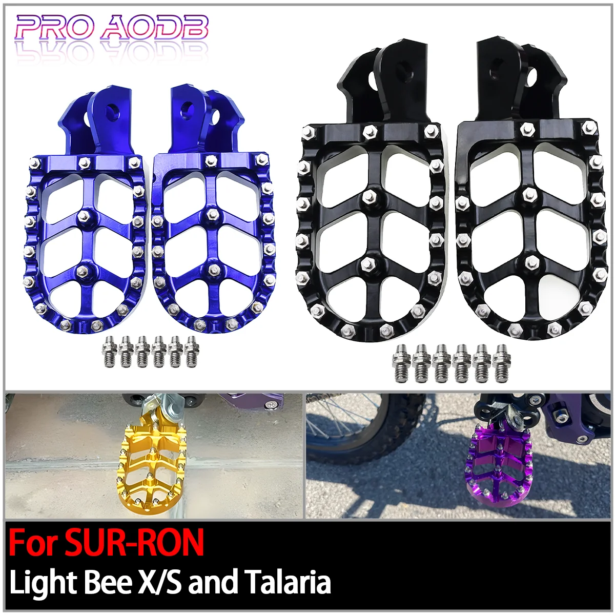 For Sur-Ron Surron Sur ron Light Bee S Light Bee X Off-Road Electric Foot Pedals Motorcycle CNC Footpegs Foot Pegs Rests Pedals
For Sur-Ron Surron Sur ron Light Bee S Light Bee X Off-Road Electric Foot Pedals Motorcycle CNC Footpegs Foot Pegs Rests Pedals