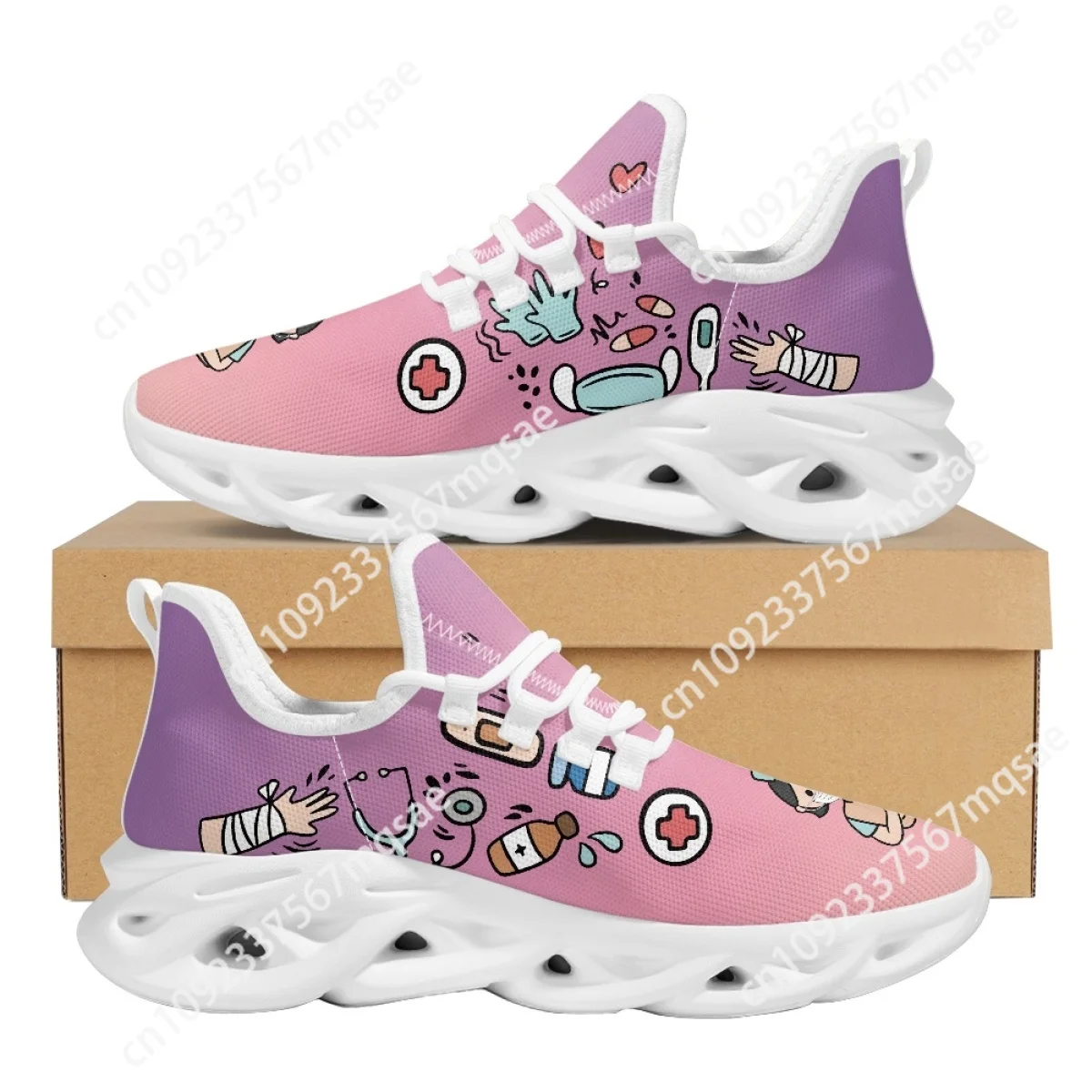 Custom Gradient Color Nurse Cartoon Medical Mesh Sneakers for Girls Boys Summer Cushion Mesh Shoes Women's Sports Shoes
Custom Gradient Color Nurse Cartoon Medical Mesh Sneakers for Girls Boys Summer Cushion Mesh Shoes Women's Sports Shoes