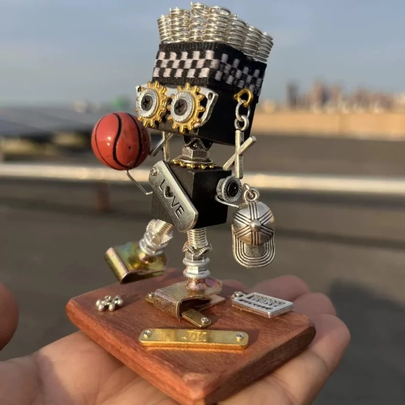 New Metal Steampunk Robot Figure Model, Desktop Ornament Toy Hip Hop Style Action Figure Festival Gift
New Metal Steampunk Robot Figure Model, Desktop Ornament Toy Hip Hop Style Action Figure Festival Gift