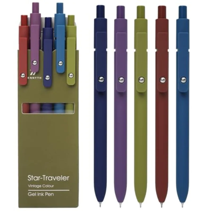 Gel Pens, 0.mm Quick Dry Black Ink Fine Point Smooth Writing with Silicone Grip, High-End Series Metal Clip Retractable Pens fo
Gel Pens, 0.mm Quick Dry Black Ink Fine Point Smooth Writing with Silicone Grip, High-End Series Metal Clip Retractable Pens fo