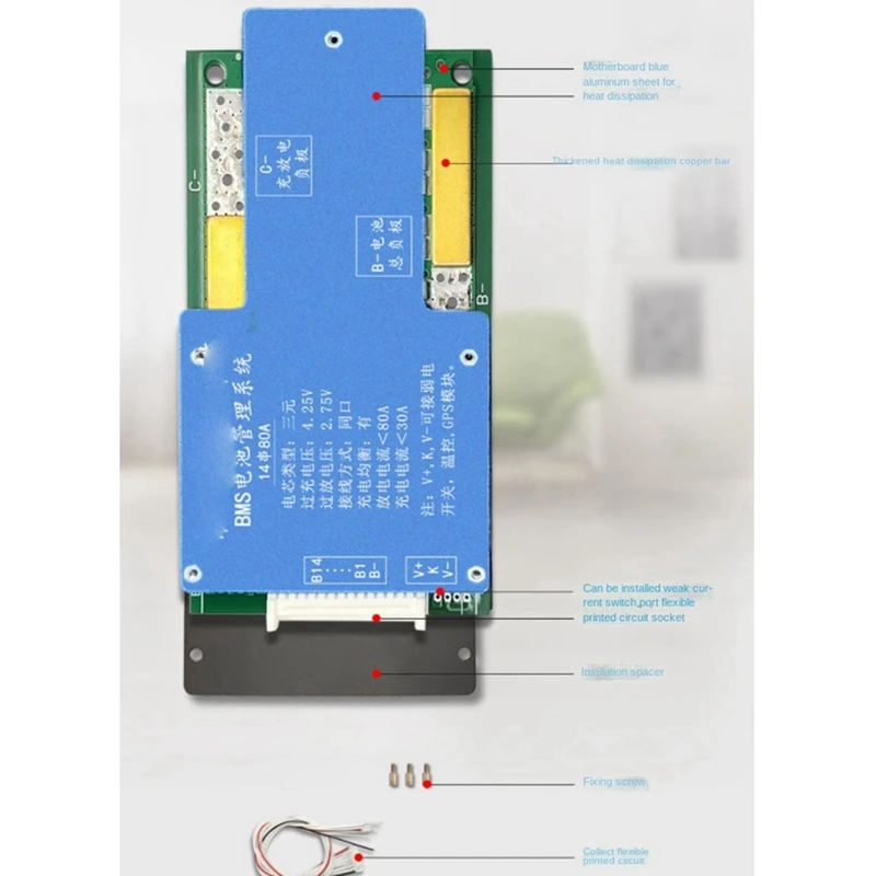 18650 Battery Bms 17S 60V Li-Ion Battery Common Port Charging Pad With NTC Temperature Protection For Escooter
18650 Battery Bms 17S 60V Li-Ion Battery Common Port Charging Pad With NTC Temperature Protection For Escooter