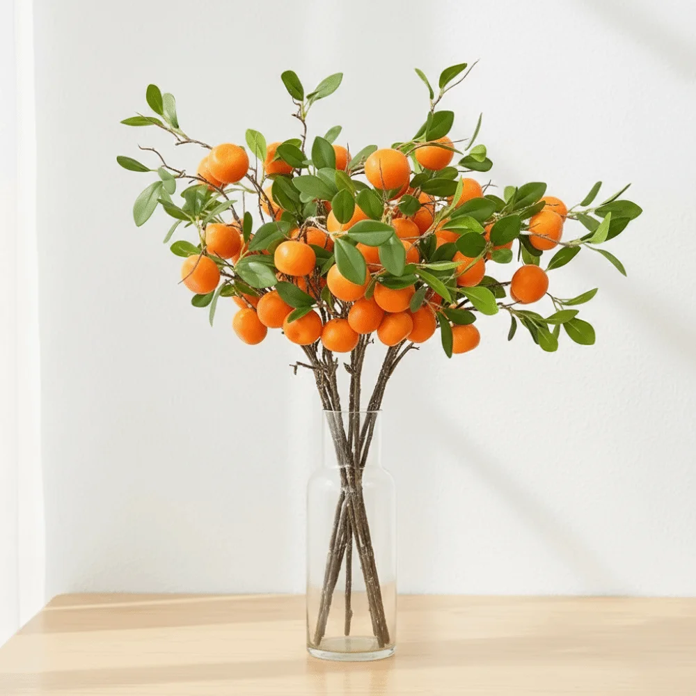 Green Leaves Artificial Orange Branch Luxury Plastic Artificial Orange Fruit Realistic Elegant Fake Plants Indoor Outdoor
Green Leaves Artificial Orange Branch Luxury Plastic Artificial Orange Fruit Realistic Elegant Fake Plants Indoor Outdoor