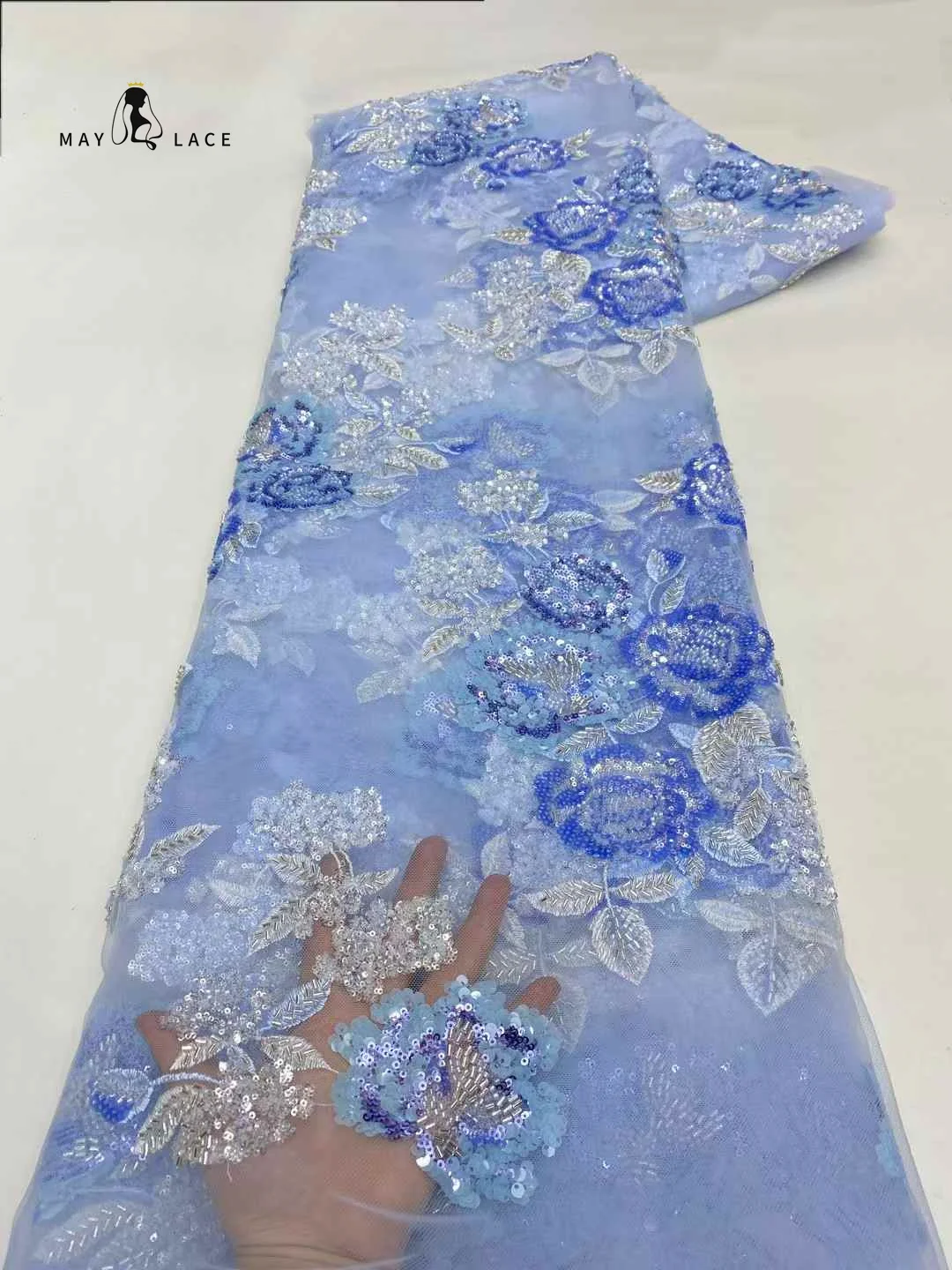 French African Sequins Net Lace Fabric 2025 High Quality African Groom Lace Fabric Nigerian Embroidery Tulle Party Lace Fabric
French African Sequins Net Lace Fabric 2025 High Quality African Groom Lace Fabric Nigerian Embroidery Tulle Party Lace Fabric