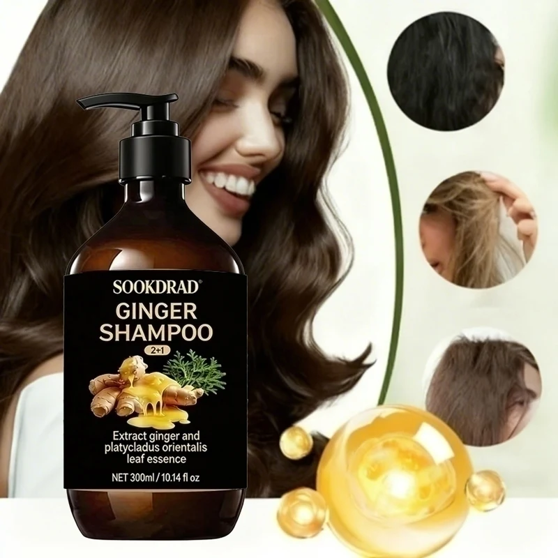 Ginger Shampoo, Platycladus Orientalis Essence, Fluffy Volumizing, For Fine Hair, 300ml
Ginger Shampoo, Platycladus Orientalis Essence, Fluffy Volumizing, For Fine Hair, 300ml