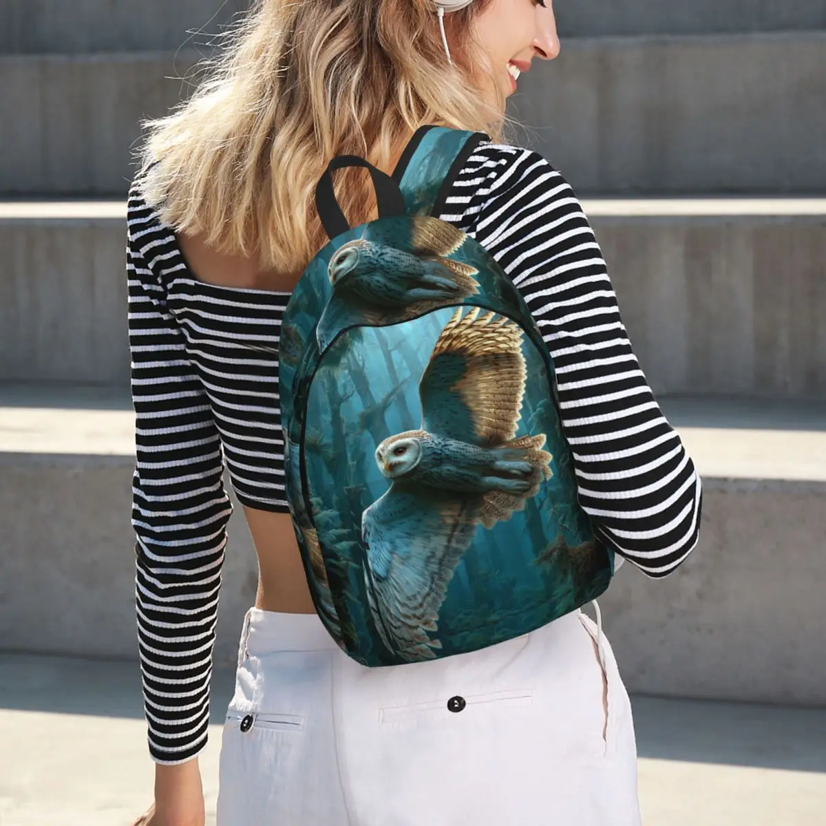 Forest Flight Owl Silent Wings In Blue Woods Backpack Hot Sale Daypack Kids BookBag School Bag Shoulder Bags for Men Women
Forest Flight Owl Silent Wings In Blue Woods Backpack Hot Sale Daypack Kids BookBag School Bag Shoulder Bags for Men Women