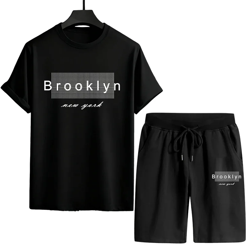 2026 New Arrival Men's Tracksuit T-shirt + Shorts Urban Casual Fashion Short Sleeve Streetwear Male Spring Summer Daily Outfits
2026 New Arrival Men's Tracksuit T-shirt + Shorts Urban Casual Fashion Short Sleeve Streetwear Male Spring Summer Daily Outfits