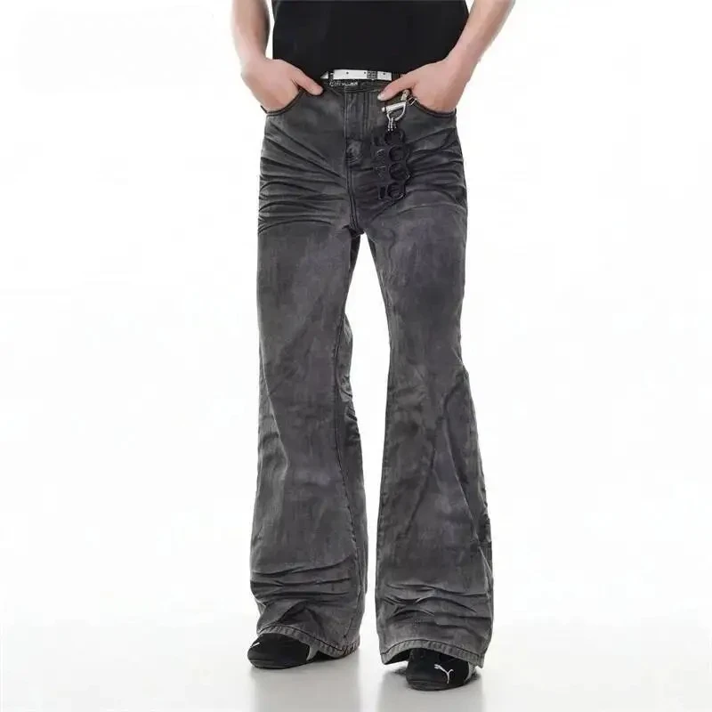 Men's Black Distressed Straight Leg Jeans American High Street Vibe Style Slightly Ripped Denim Pants Summer Bottoms
Men's Black Distressed Straight Leg Jeans American High Street Vibe Style Slightly Ripped Denim Pants Summer Bottoms
