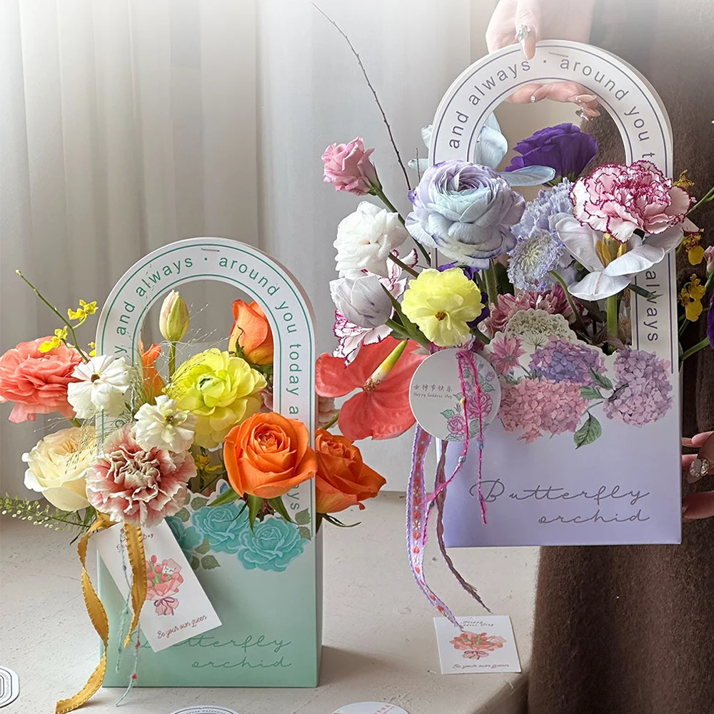 New Paper Flower Wrapping Box Birthday Valentine's Day Gift Packaging Bag Simple Flower Arrangement Bouquet Wrapping Handbag
New Paper Flower Wrapping Box Birthday Valentine's Day Gift Packaging Bag Simple Flower Arrangement Bouquet Wrapping Handbag