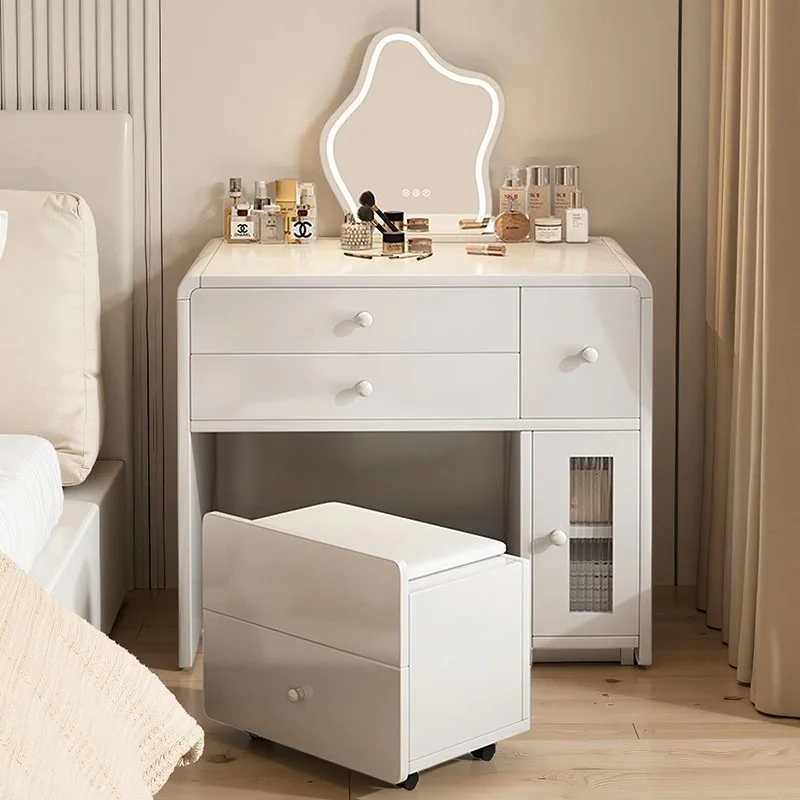 Makeup table bedside table integrated bedroom dresser cream style girl simple storage small desk
Makeup table bedside table integrated bedroom dresser cream style girl simple storage small desk