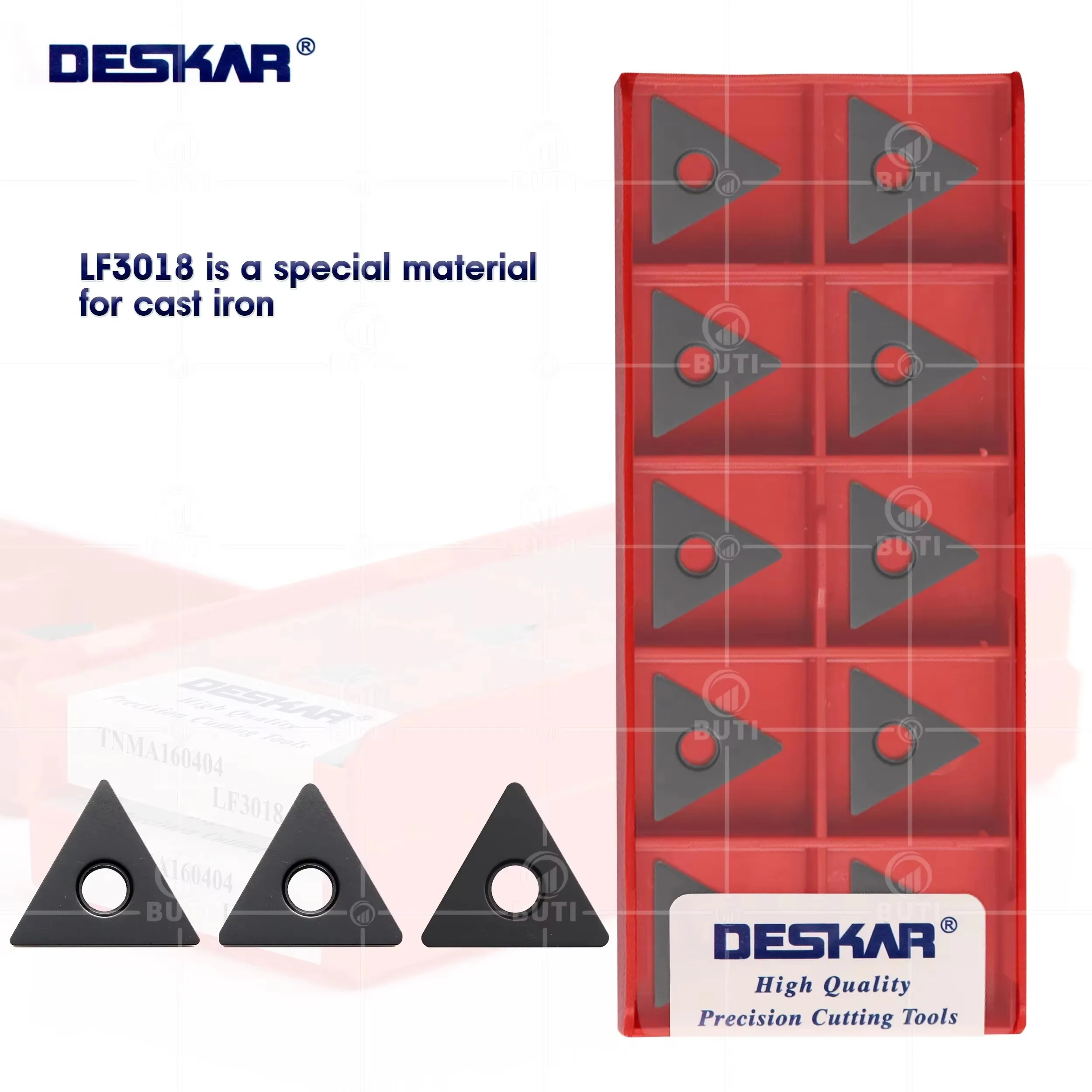 DESKAR 100% оригинальное токарное лезвие TNMA160404 TNMA160408 TNMA160412 LF3018 Токарный станок с числовым управлением Твердосплавные вставки Режущие инструменты
DESKAR 100% оригинальное токарное лезвие TNMA160404 TNMA160408 TNMA160412 LF3018 Токарный станок с числовым управлением Твердосплавные вставки Режущие инструменты