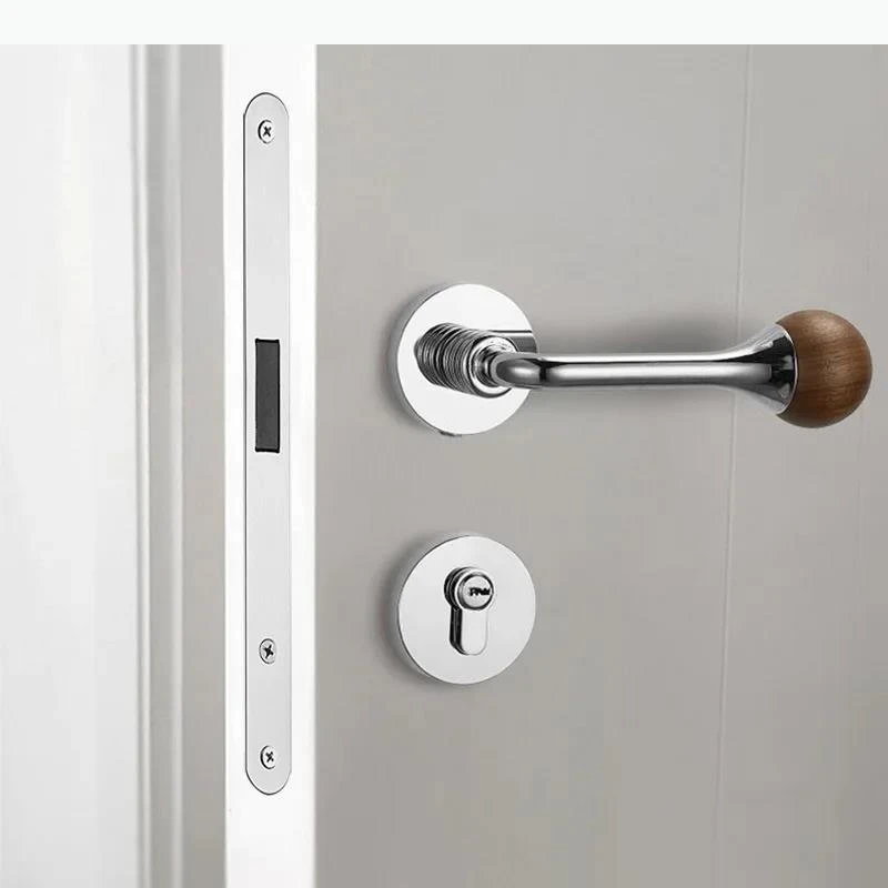 Walnut Wood Handle Metal Lock Bedroom Door Locks Silent Lock Door Hardware Accessories Tools Safety Split Locks
Walnut Wood Handle Metal Lock Bedroom Door Locks Silent Lock Door Hardware Accessories Tools Safety Split Locks