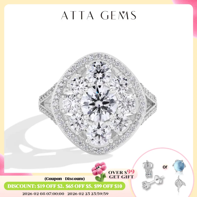 ATTAGEMS 3,38CTW Кольца с муассанитом круглой огранки для женщин S925 Серебро 18 К Позолота Ручная работа Свадебные ювелирные изделия для невесты Подарки Новый
ATTAGEMS 3,38CTW Кольца с муассанитом круглой огранки для женщин S925 Серебро 18 К Позолота Ручная работа Свадебные ювелирные изделия для невесты Подарки Новый