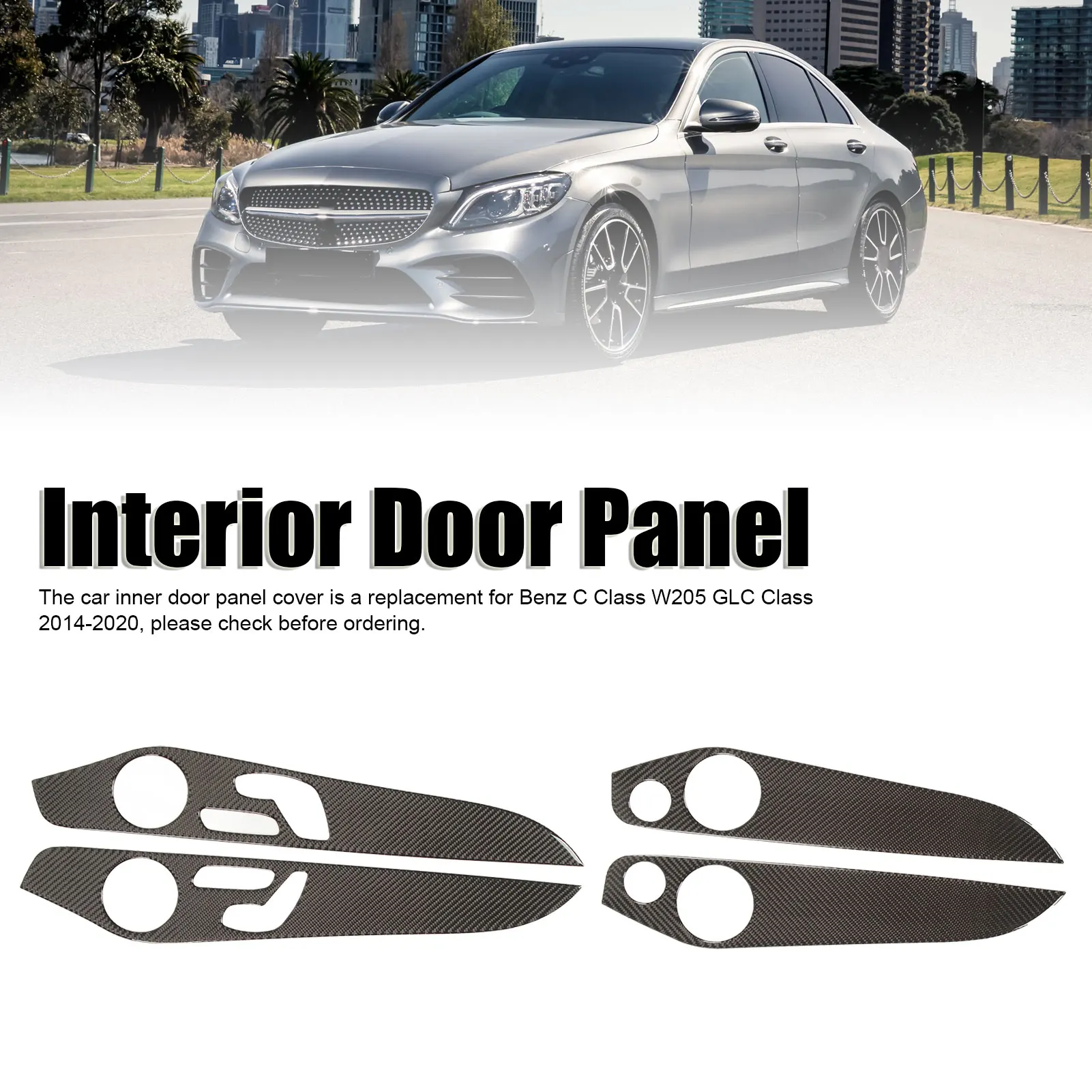 Car Inner Door Panel Cover Fine Workmanship Carbon Fiber Lightweight Door Rear Speaker Decor Cover Fade Proof for C Class W205
Car Inner Door Panel Cover Fine Workmanship Carbon Fiber Lightweight Door Rear Speaker Decor Cover Fade Proof for C Class W205