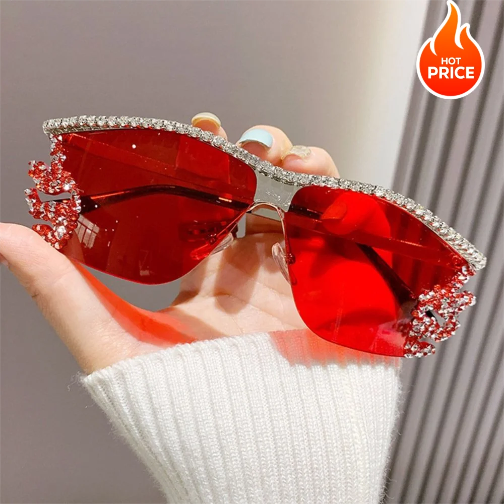 Popular Y2K Rimless Sunglasses Irregular UV400 Protection Female Sunglasses Punk Luxury Designer Metal Glasses for Women
Popular Y2K Rimless Sunglasses Irregular UV400 Protection Female Sunglasses Punk Luxury Designer Metal Glasses for Women