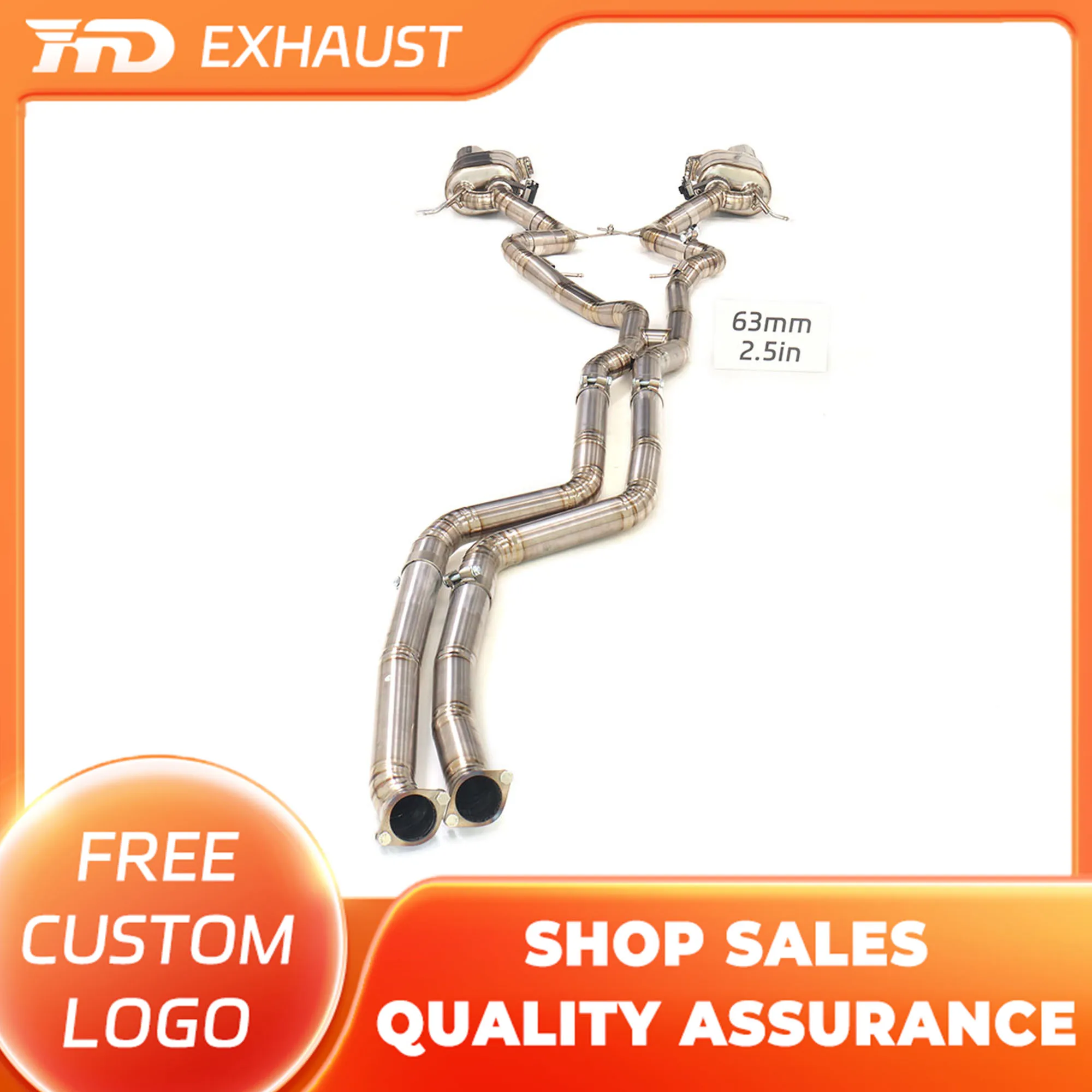 HMD Exclusive Customization Titanium Alloy Catback For BMW 335i E92 With Electronic Valve Exhaust With Muffler Tips Car Parts
HMD Exclusive Customization Titanium Alloy Catback For BMW 335i E92 With Electronic Valve Exhaust With Muffler Tips Car Parts
