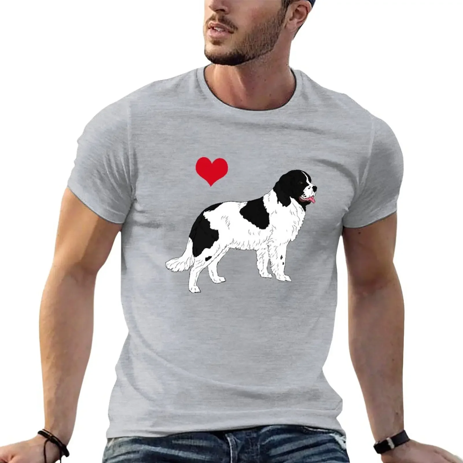 Landseer Newfoundland T-Shirt customs Blouse shirts graphic tees T-shirts for men cotton
Landseer Newfoundland T-Shirt customs Blouse shirts graphic tees T-shirts for men cotton