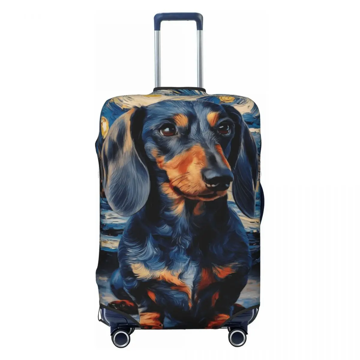 Custom Cute Dachshund Dog Suitcase Cover Elastic Sausage Dog Luggage Protective Covers for 18-32 inch
Custom Cute Dachshund Dog Suitcase Cover Elastic Sausage Dog Luggage Protective Covers for 18-32 inch