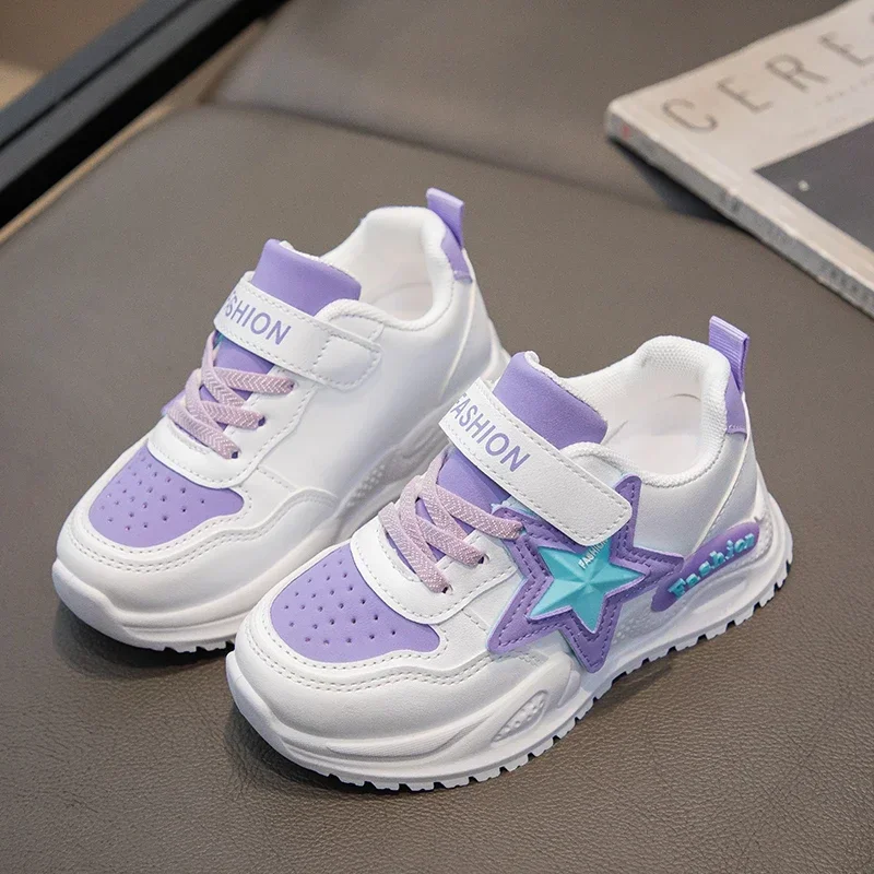 Girls Sports Shoes Princess Style Sweet Stars Kids Sneakers Thick Soft Sole 2025 New Fashion Children Running Shoes Hook&loop
Girls Sports Shoes Princess Style Sweet Stars Kids Sneakers Thick Soft Sole 2025 New Fashion Children Running Shoes Hook&loop