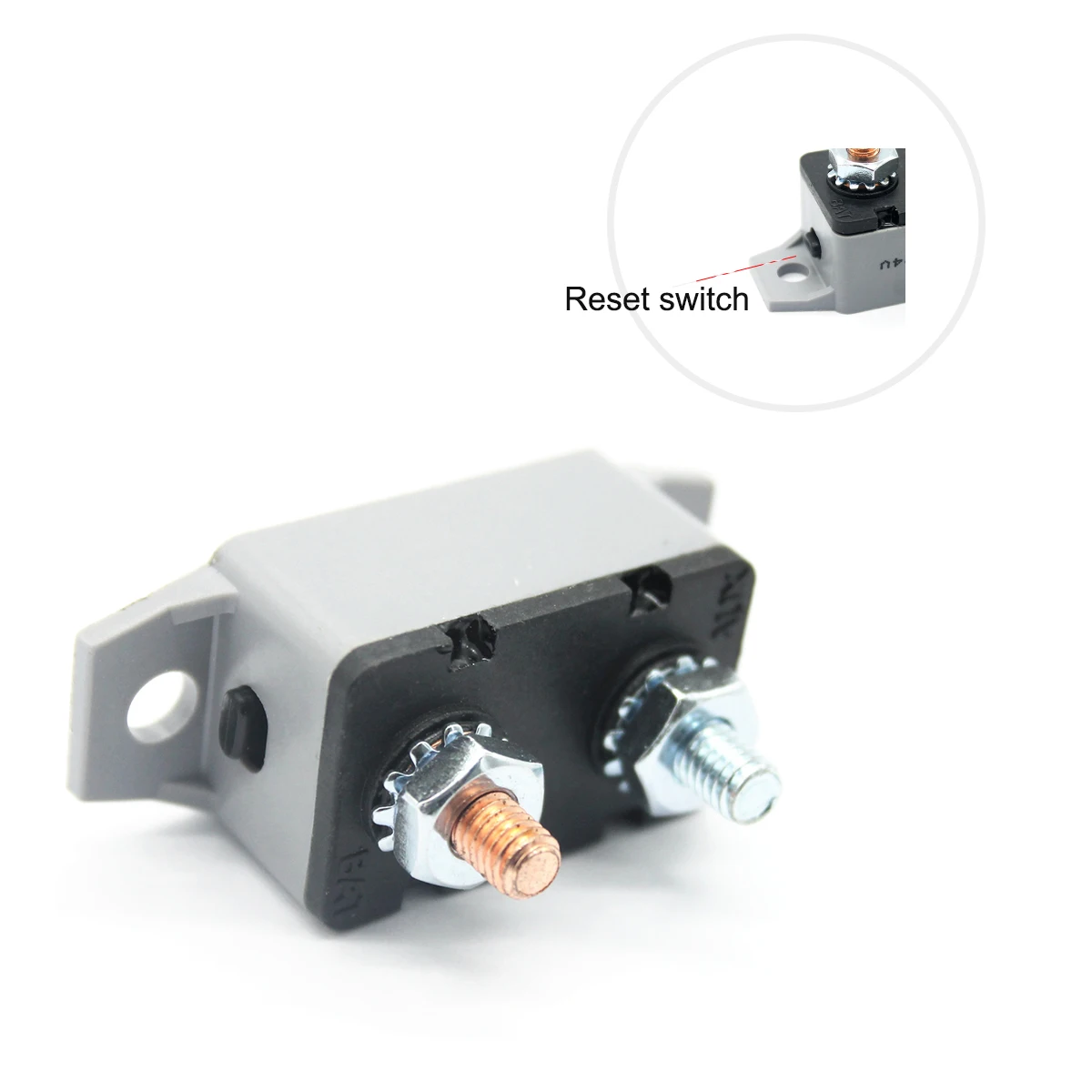 40A Manual Reset Circuit Breaker 12-28V Waterproof Ip66 Auto Marine Truck Trolling Motor 15In-Lb Torque 2.5Ka
40A Manual Reset Circuit Breaker 12-28V Waterproof Ip66 Auto Marine Truck Trolling Motor 15In-Lb Torque 2.5Ka