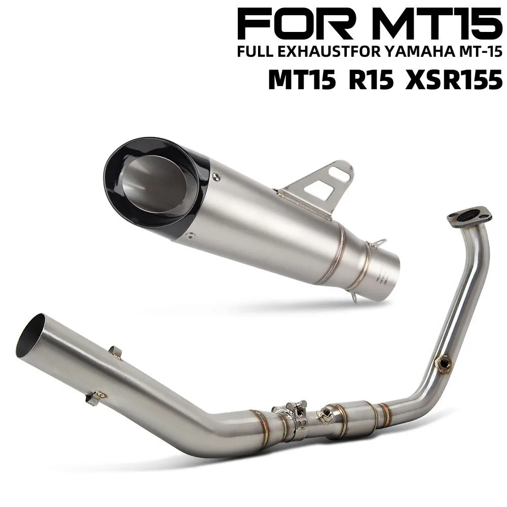 R125 Exhaust Header Pipe Muffler For Yamaha R125 MT125 XSR125 2019-2026 R15 MT15 XSR155 2017-2026 Motorcycle Exhaust Full System
R125 Exhaust Header Pipe Muffler For Yamaha R125 MT125 XSR125 2019-2026 R15 MT15 XSR155 2017-2026 Motorcycle Exhaust Full System