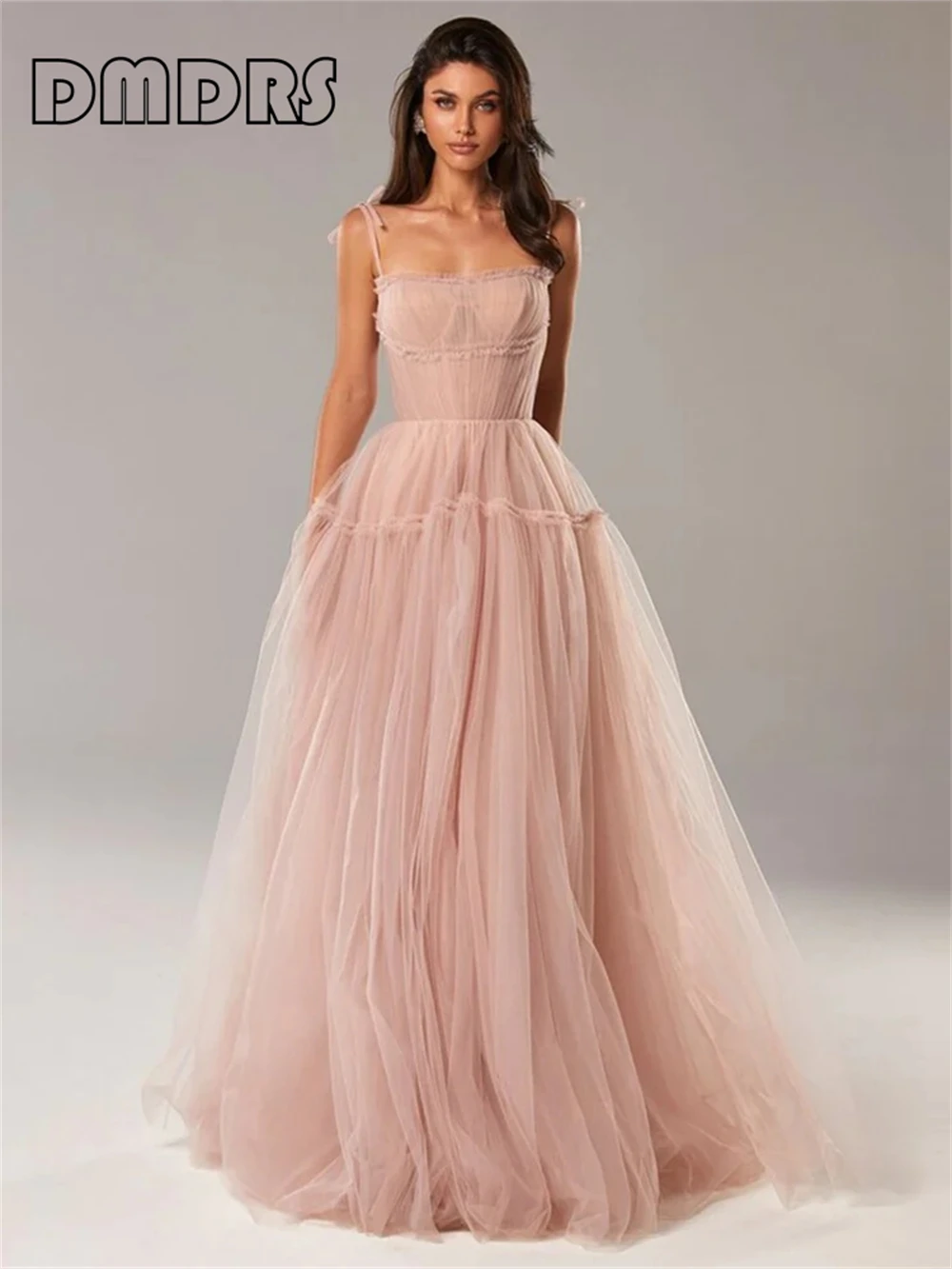 Dusty Pink Sweet Tulle Formal Dresses For Women Pleated Spaghetti Straps A Line Evening Gown Cocktail Birthday Women's Prom Gown
Dusty Pink Sweet Tulle Formal Dresses For Women Pleated Spaghetti Straps A Line Evening Gown Cocktail Birthday Women's Prom Gown