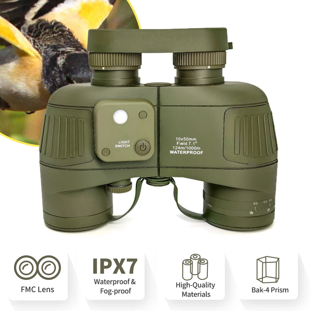 7x50 10x50 Russian Military Binoculars with Rangefinder Compass High Power Binoculars Telescope for Hunting Camping
7x50 10x50 Russian Military Binoculars with Rangefinder Compass High Power Binoculars Telescope for Hunting Camping