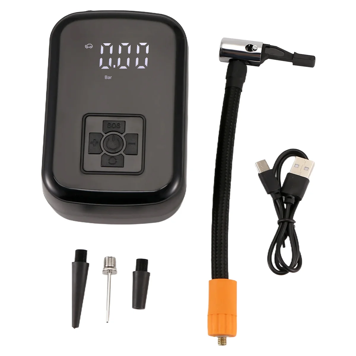 Портативный автомобильный воздушный насос с зарядкой через USB, беспроводной интеллектуальный цифровой дисплей, накачиватель шин, электрический накачиватель шин
Портативный автомобильный воздушный насос с зарядкой через USB, беспроводной интеллектуальный цифровой дисплей, накачиватель шин, электрический накачиватель шин