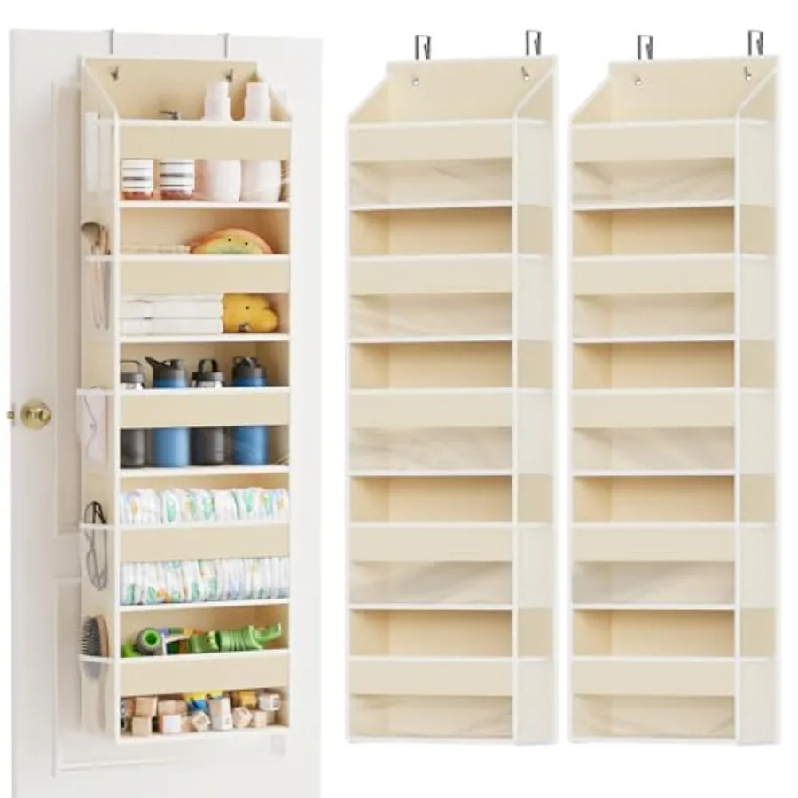 Over The Door Organizer with 5 Large Pockets and 0 Mesh Side Pockets 5 Layers Door Organizer Hanging with Clear Window for Bedr
Over The Door Organizer with 5 Large Pockets and 0 Mesh Side Pockets 5 Layers Door Organizer Hanging with Clear Window for Bedr