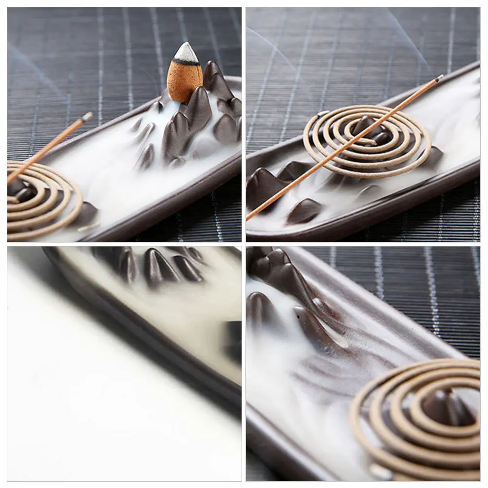 1Pcs Incense Burner Ceramic Mountain Shape Creative Eastern Style for Living Room Bedroom Study Office Meditation Yoga
1Pcs Incense Burner Ceramic Mountain Shape Creative Eastern Style for Living Room Bedroom Study Office Meditation Yoga